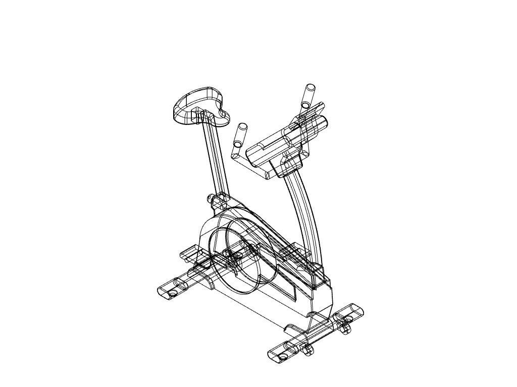 stationary Bike 3d Model 3D model_2