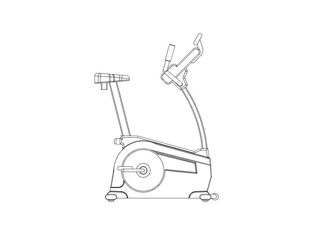 stationary Bike 3d Model 3D model_4