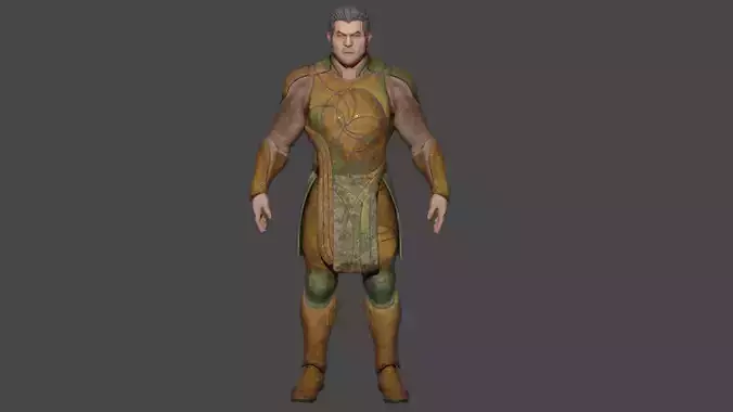 Gilgamesh Low-poly 3D model