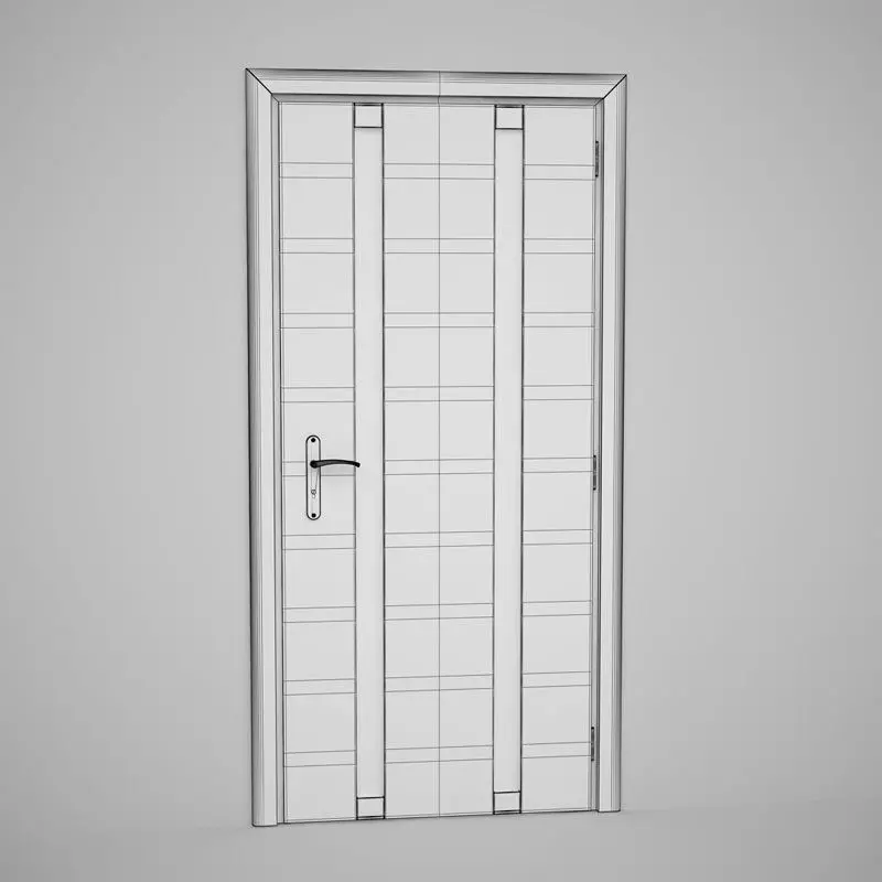 CGAxis Door 3D model_0