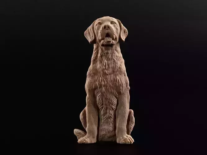 Dog Bas-relief 3D print model
