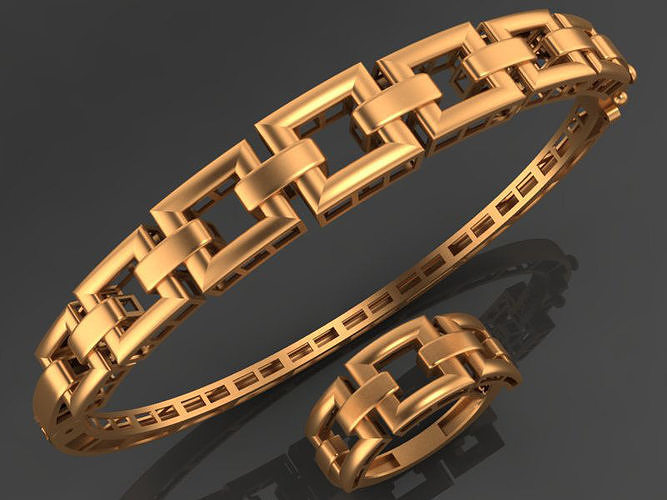 Ring and bracelet 3D print model