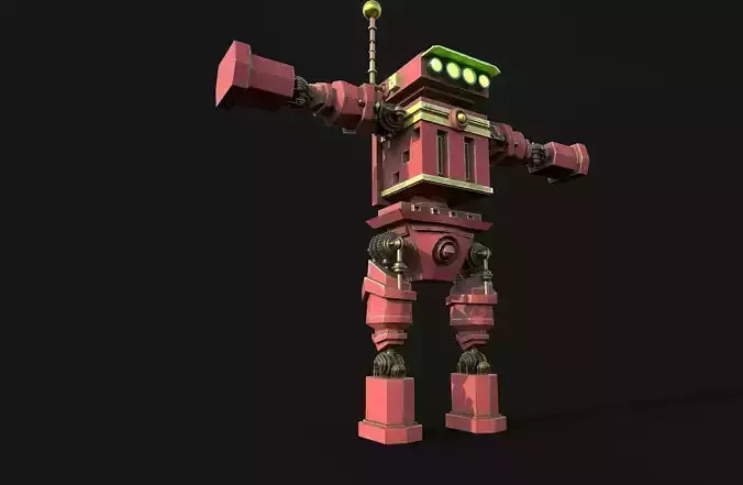 Robot Action Figure 3D model