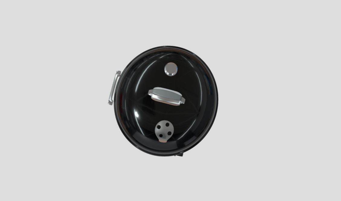 Charcoal Grill Barbecue 3D model_1