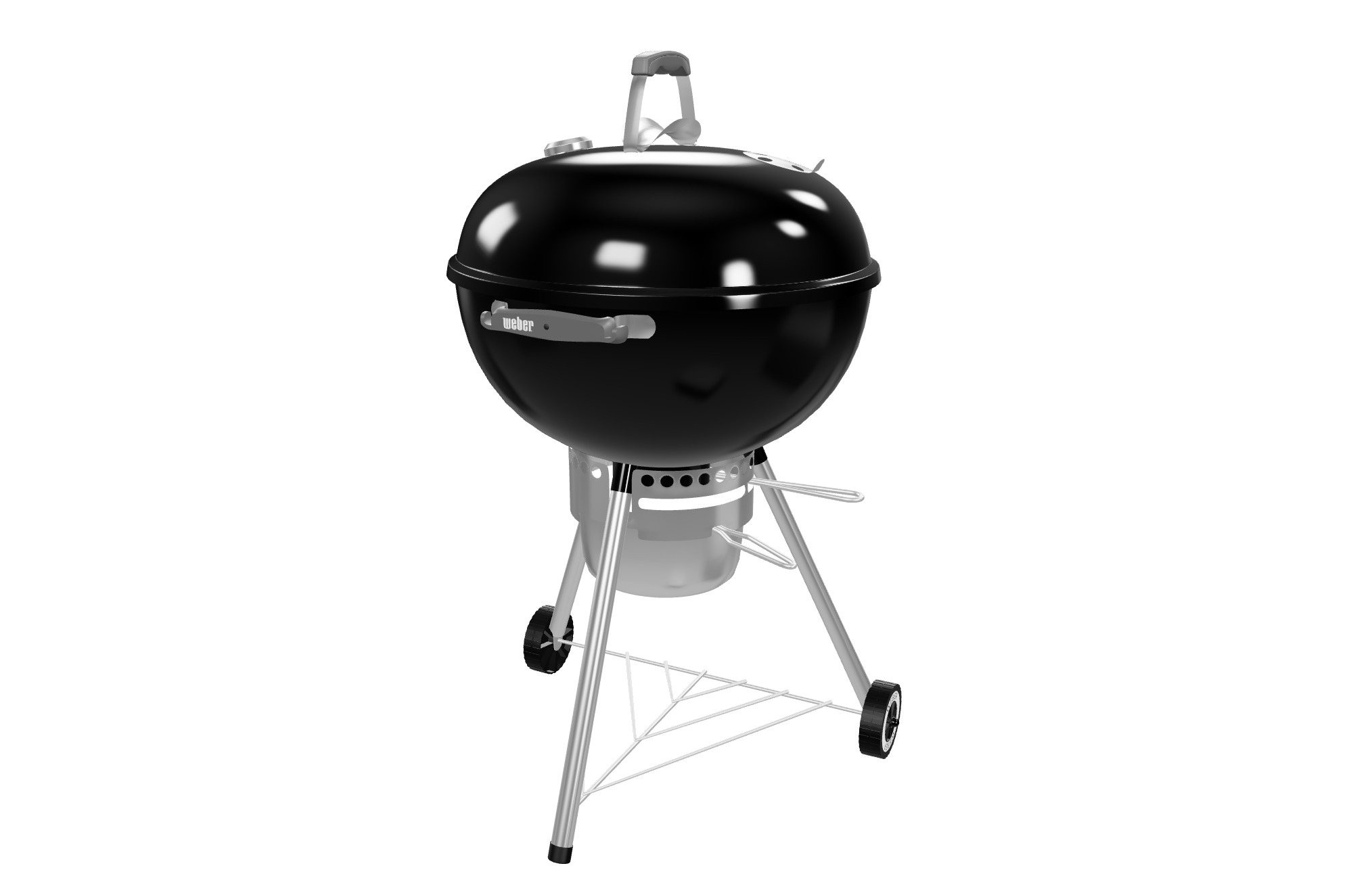 Charcoal Grill Barbecue 3D model_9