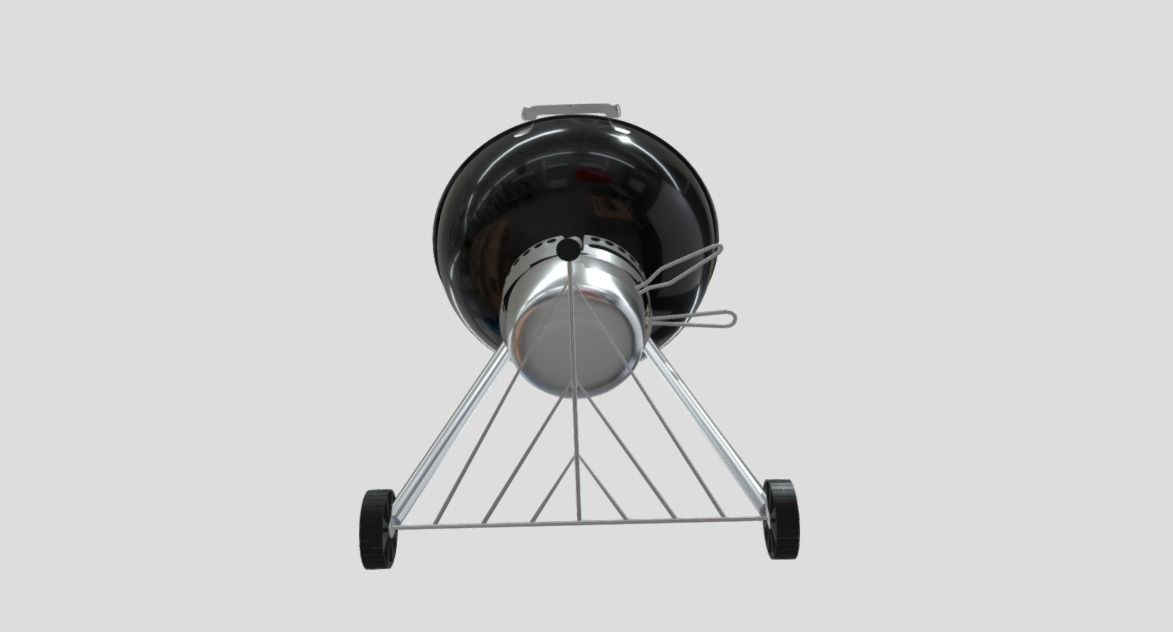 Charcoal Grill Barbecue 3D model_3