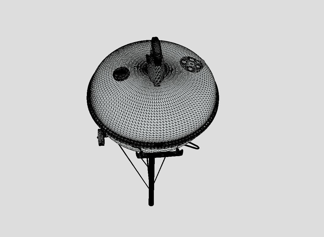 Charcoal Grill Barbecue 3D model_7