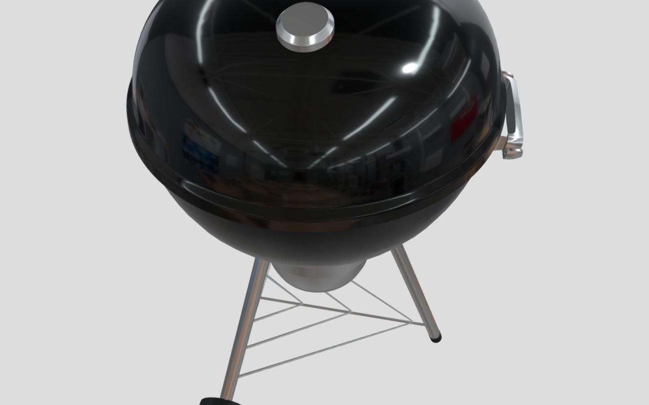 Charcoal Grill Barbecue 3D model_5