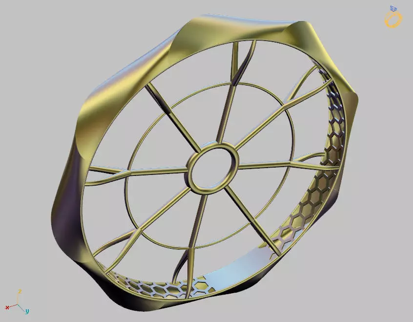 Fusion bangle code 701 in 4 sizes 3D print model_0