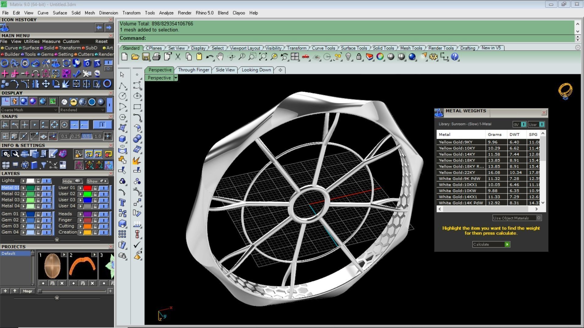 Fusion bangle code 701 in 4 sizes 3D print model_19