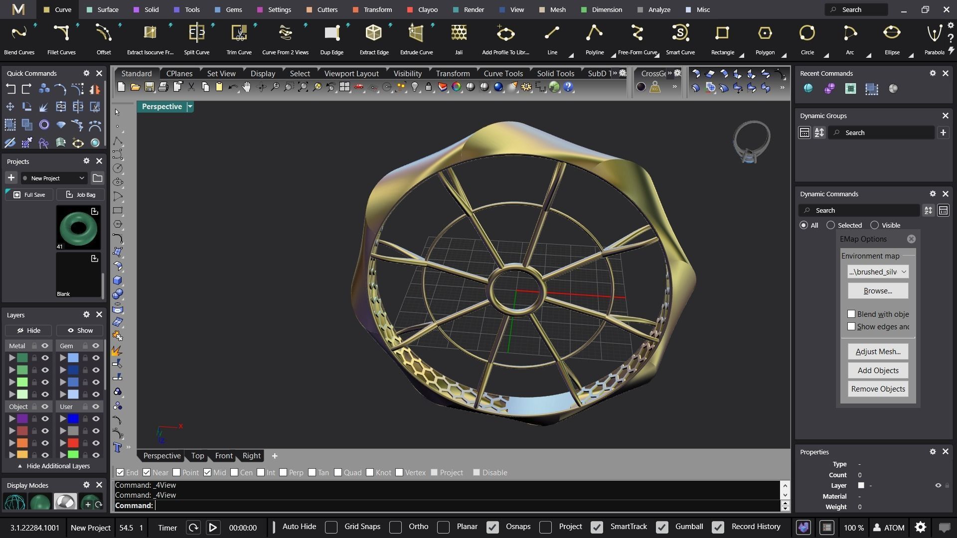 Fusion bangle code 701 in 4 sizes 3D print model_6