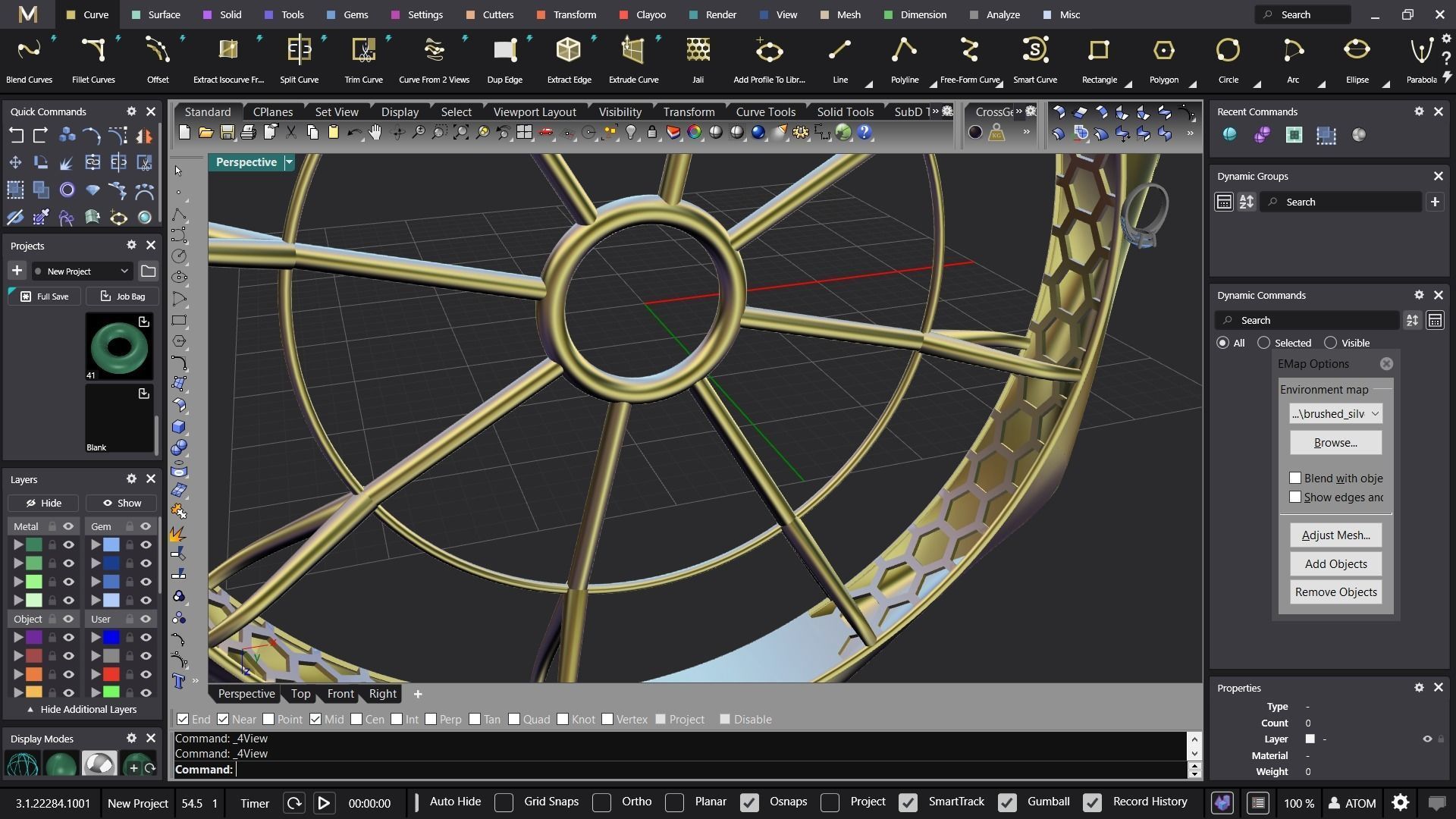 Fusion bangle code 701 in 4 sizes 3D print model_5