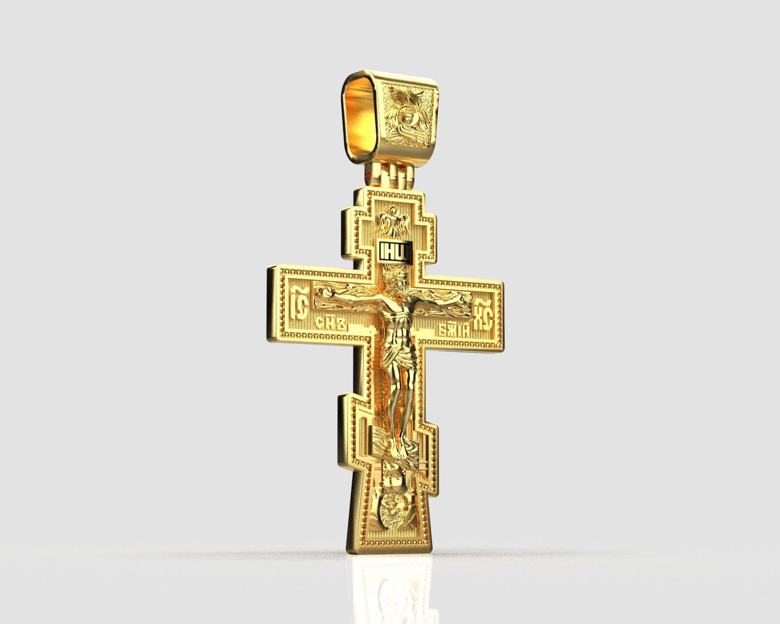 Cross Orthodox  0162 3D print model_13
