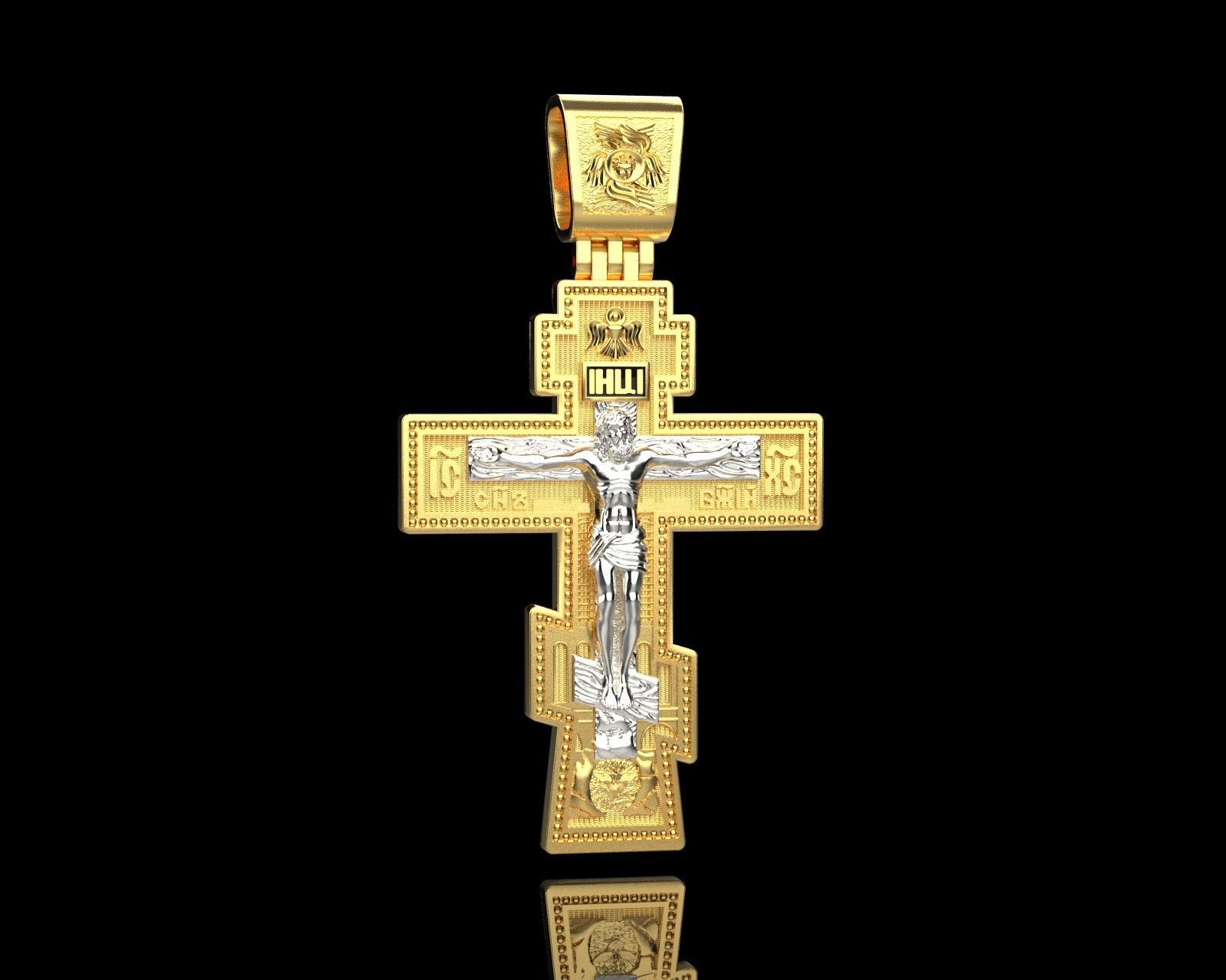 Cross Orthodox  0162 3D print model_2