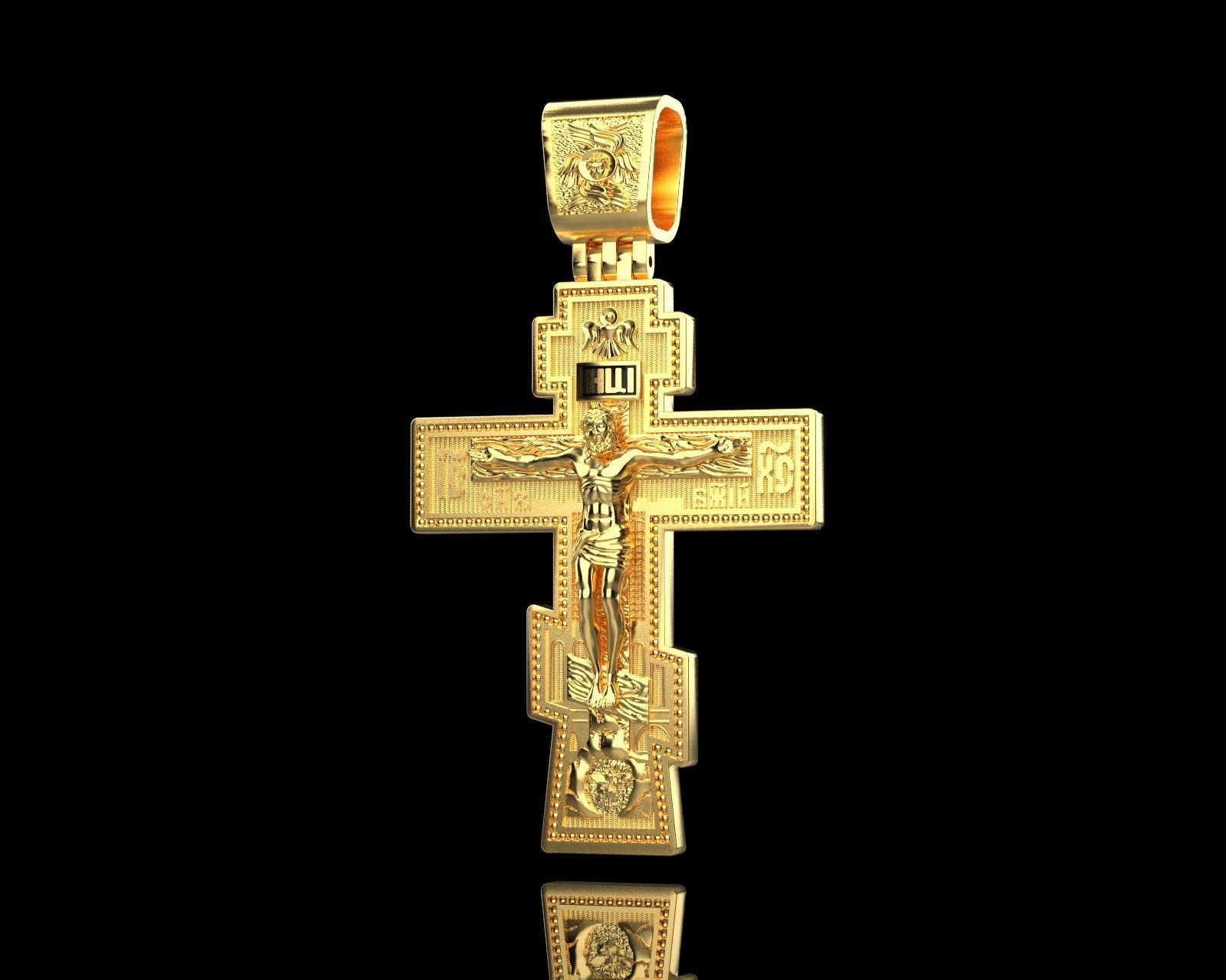 Cross Orthodox  0162 3D print model_1