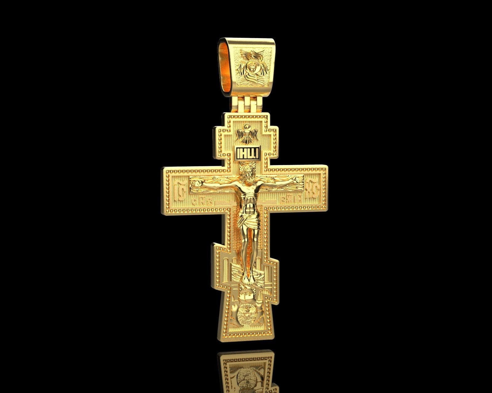 Cross Orthodox  0162 3D print model_14