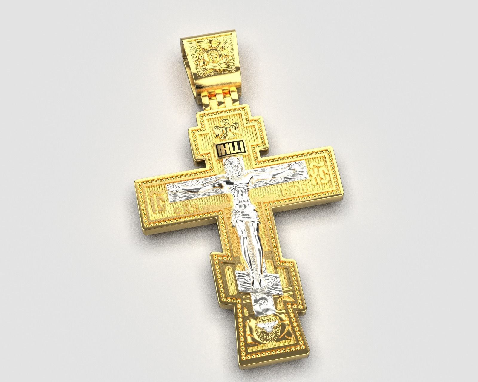 Cross Orthodox  0162 3D print model_6