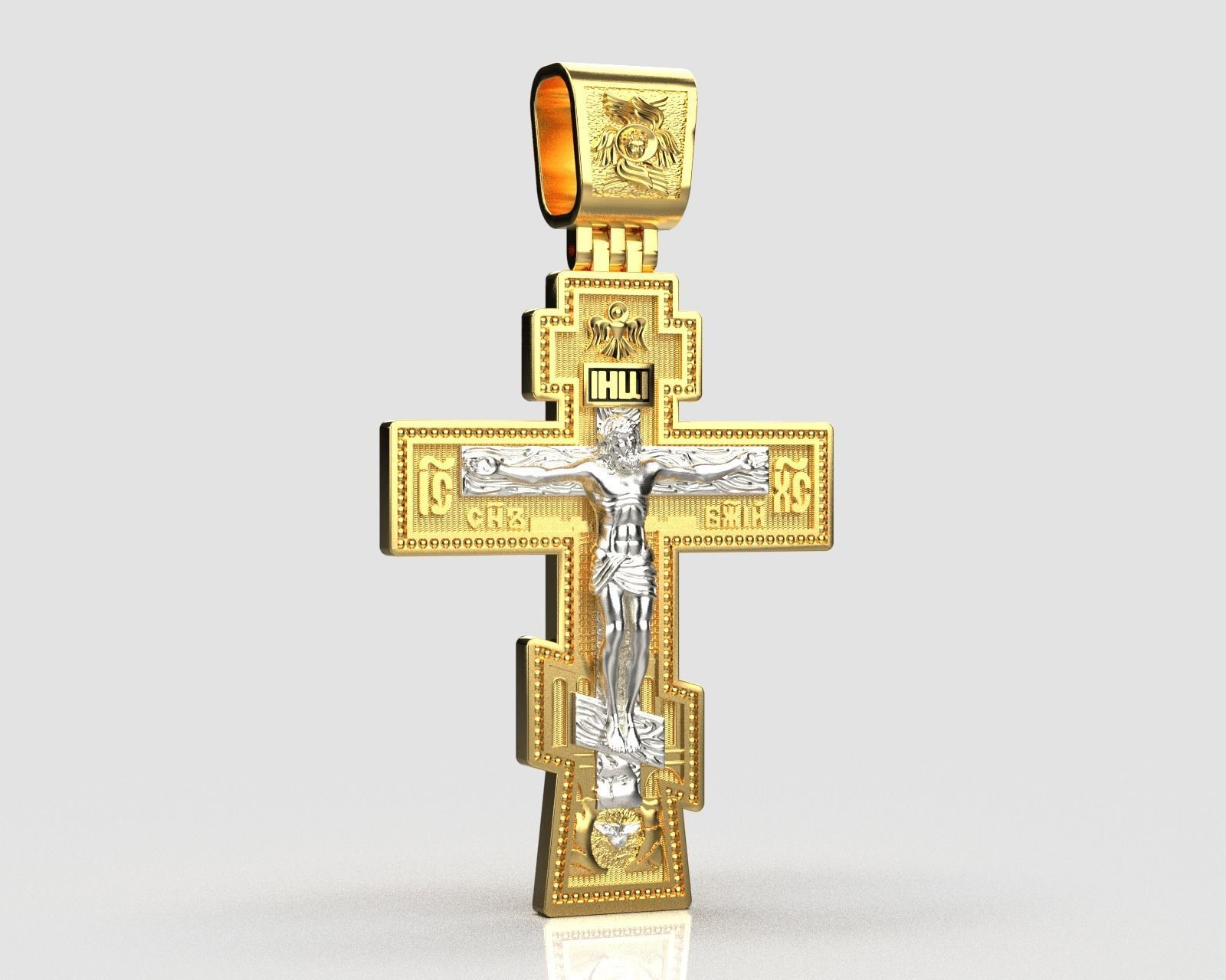 Cross Orthodox  0162 3D print model_4