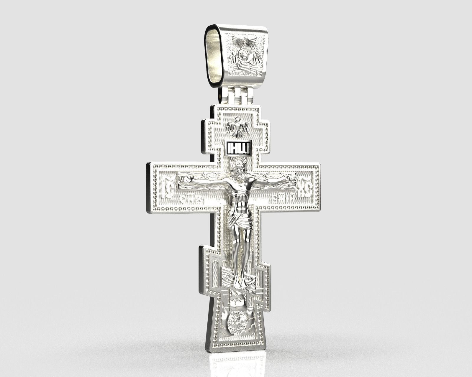 Cross Orthodox  0162 3D print model_10