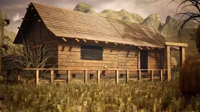 Modular Board House 80 Assets