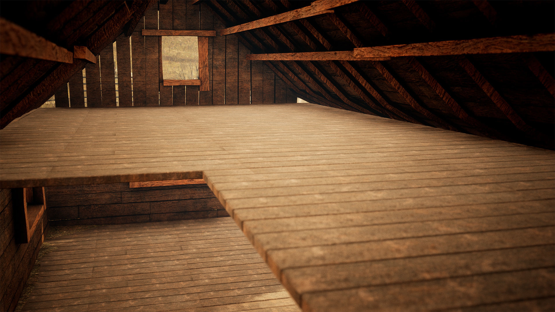 Modular Board House 80 Assets Low-poly 3D model_4