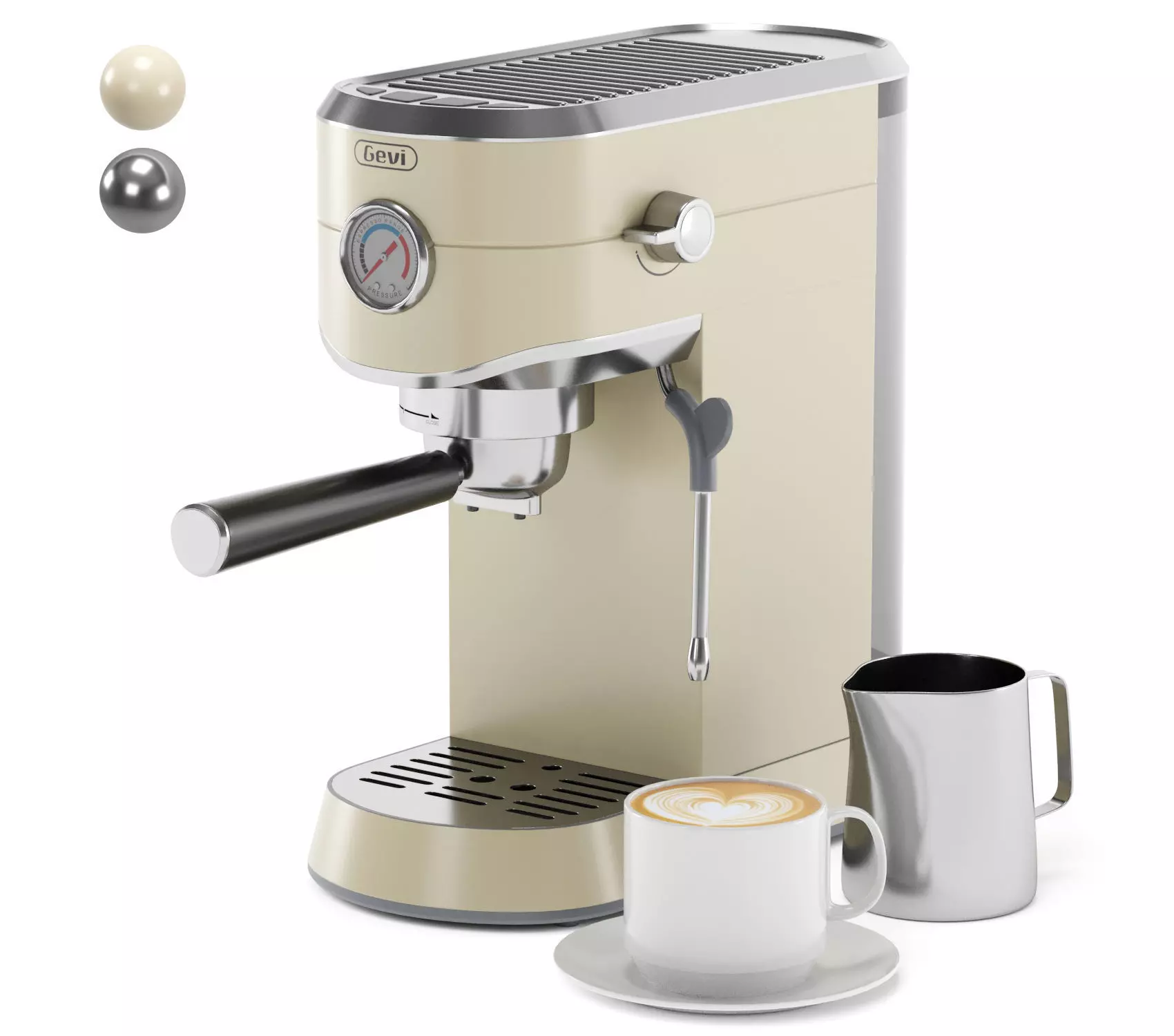 GEVI espresso coffee machine 3D model_0