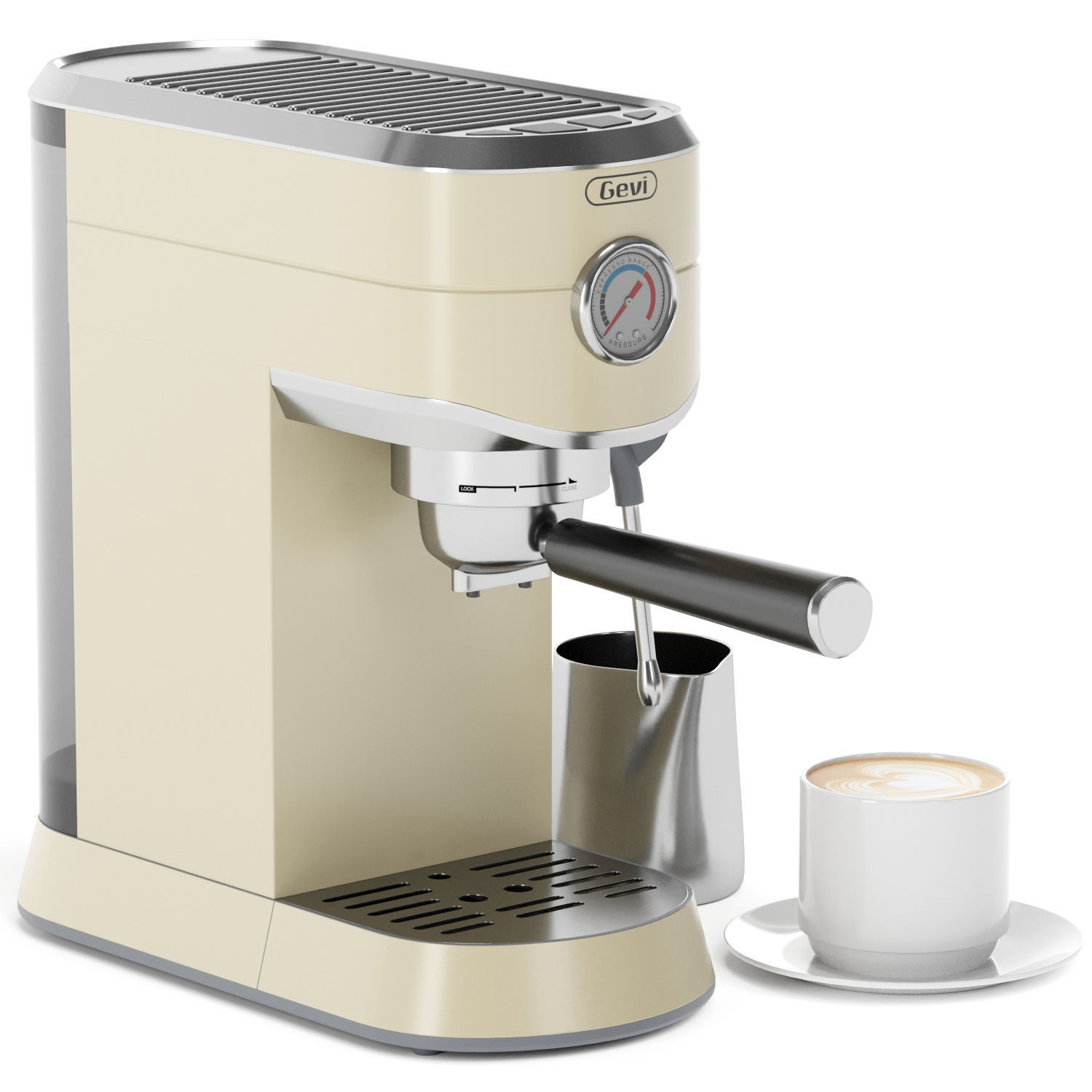 GEVI espresso coffee machine 3D model_1