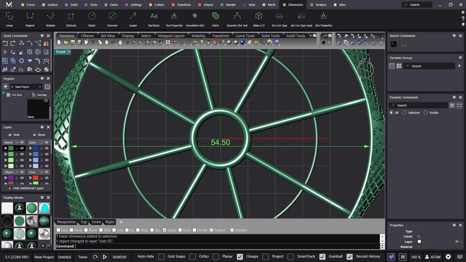 Fusion bangle code 703 in 4 sizes 3D print model_16