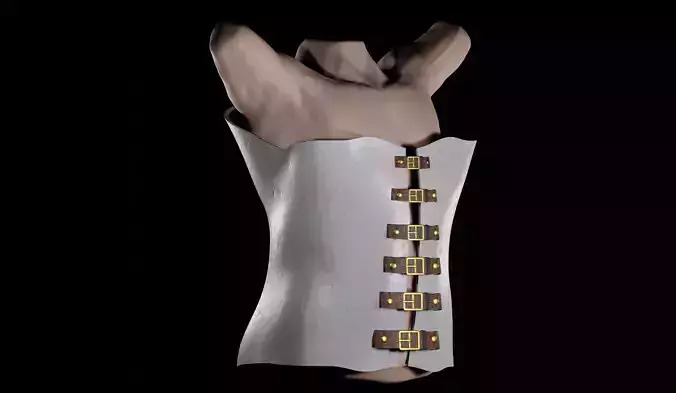 Orthopedic Corset Scoliosis 3D-model Costumized Brace 3D model
