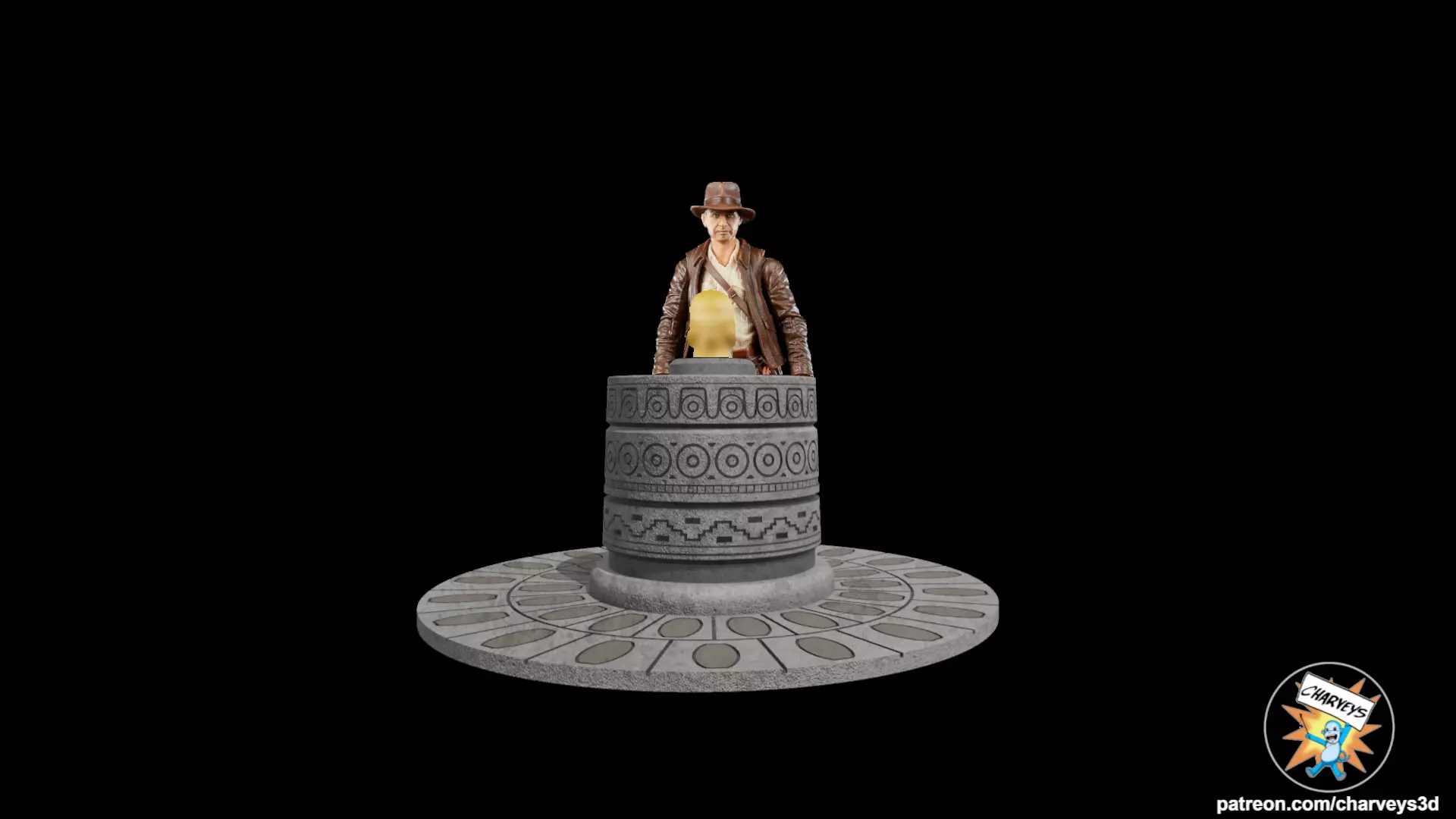 Indiana Jones Chachapoyan Alter for action figure dioramas 3D print model