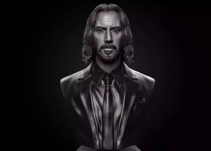 Keanu Reeves - Neo - John Wick Bust