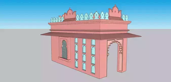 indian jodhpuri stone chatri dome