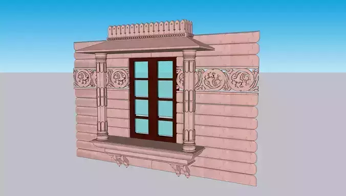 indian jodhpuri stone jharokha