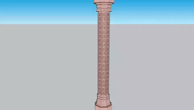 Indian stone piller column 