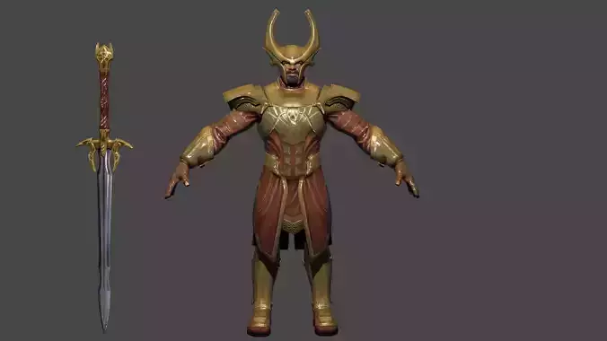Heimdall  Low-poly 3D model