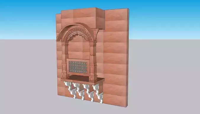 indian jodhpuri stone jharokha window