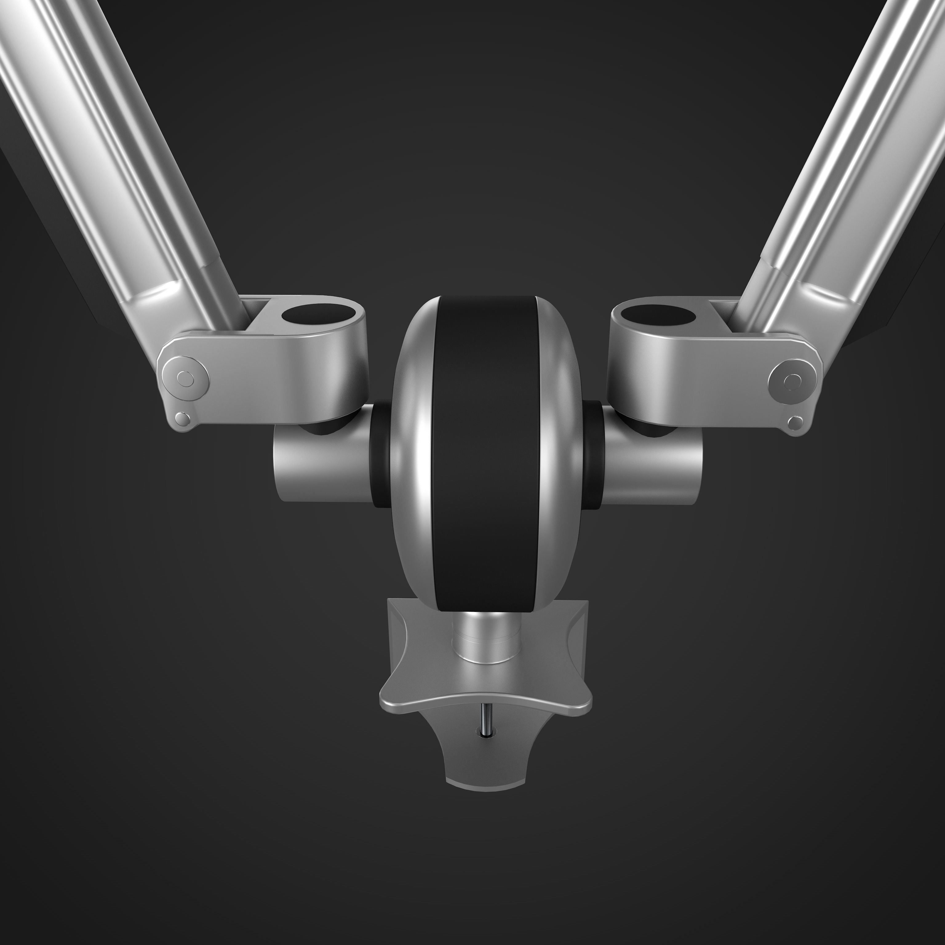 Dual Monitor Arms 3D model_4