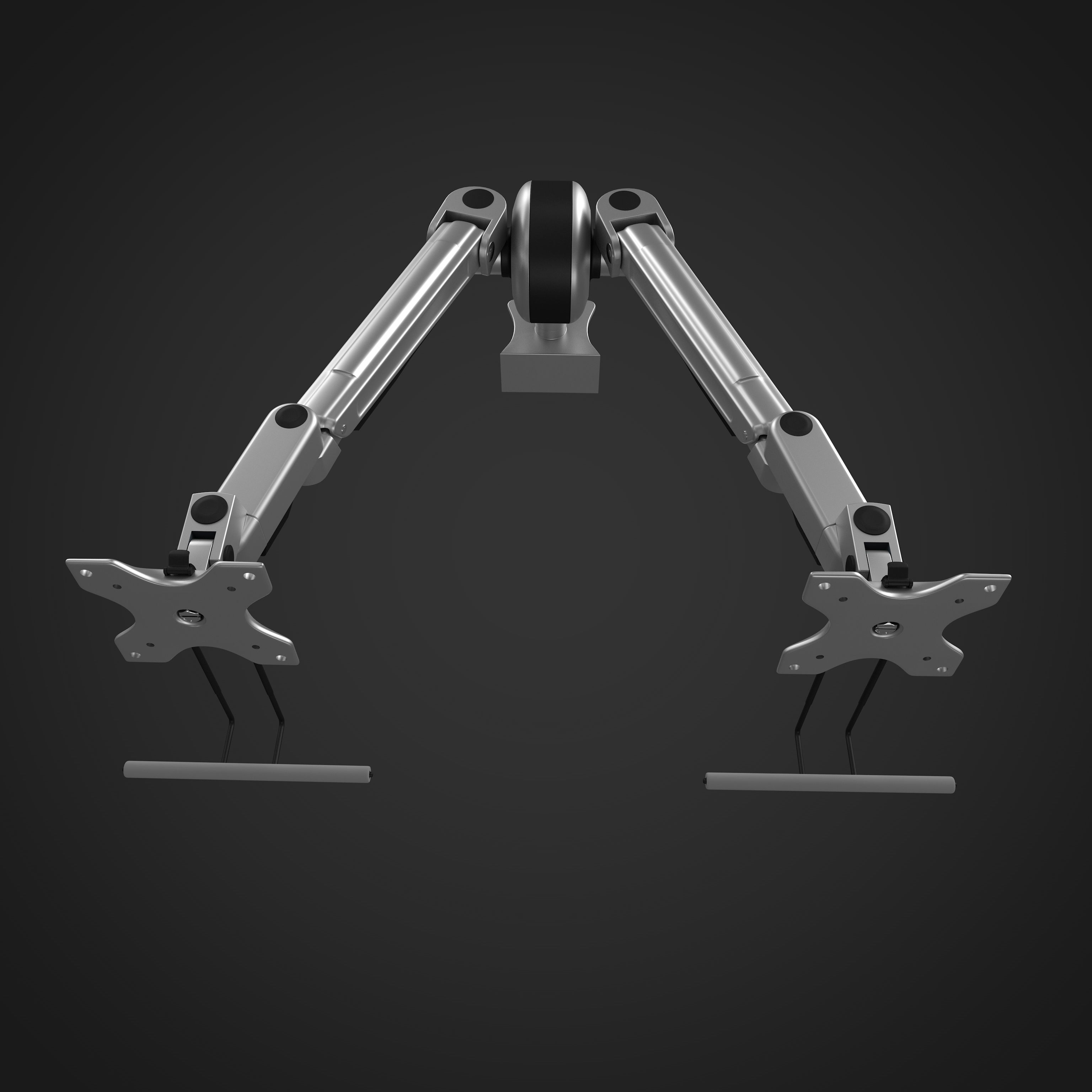 Dual Monitor Arms 3D model_16