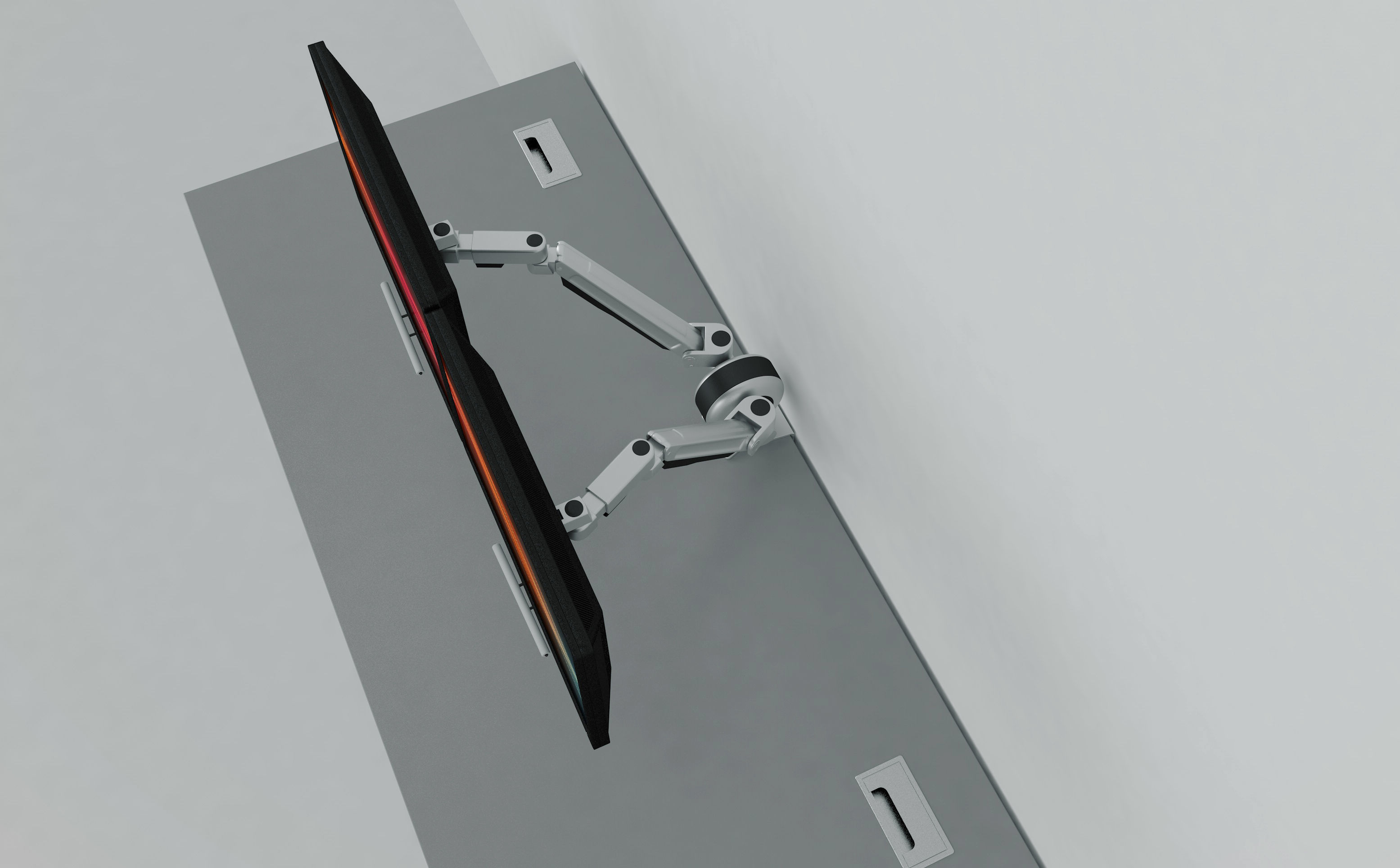 Dual Monitor Arms 3D model_19