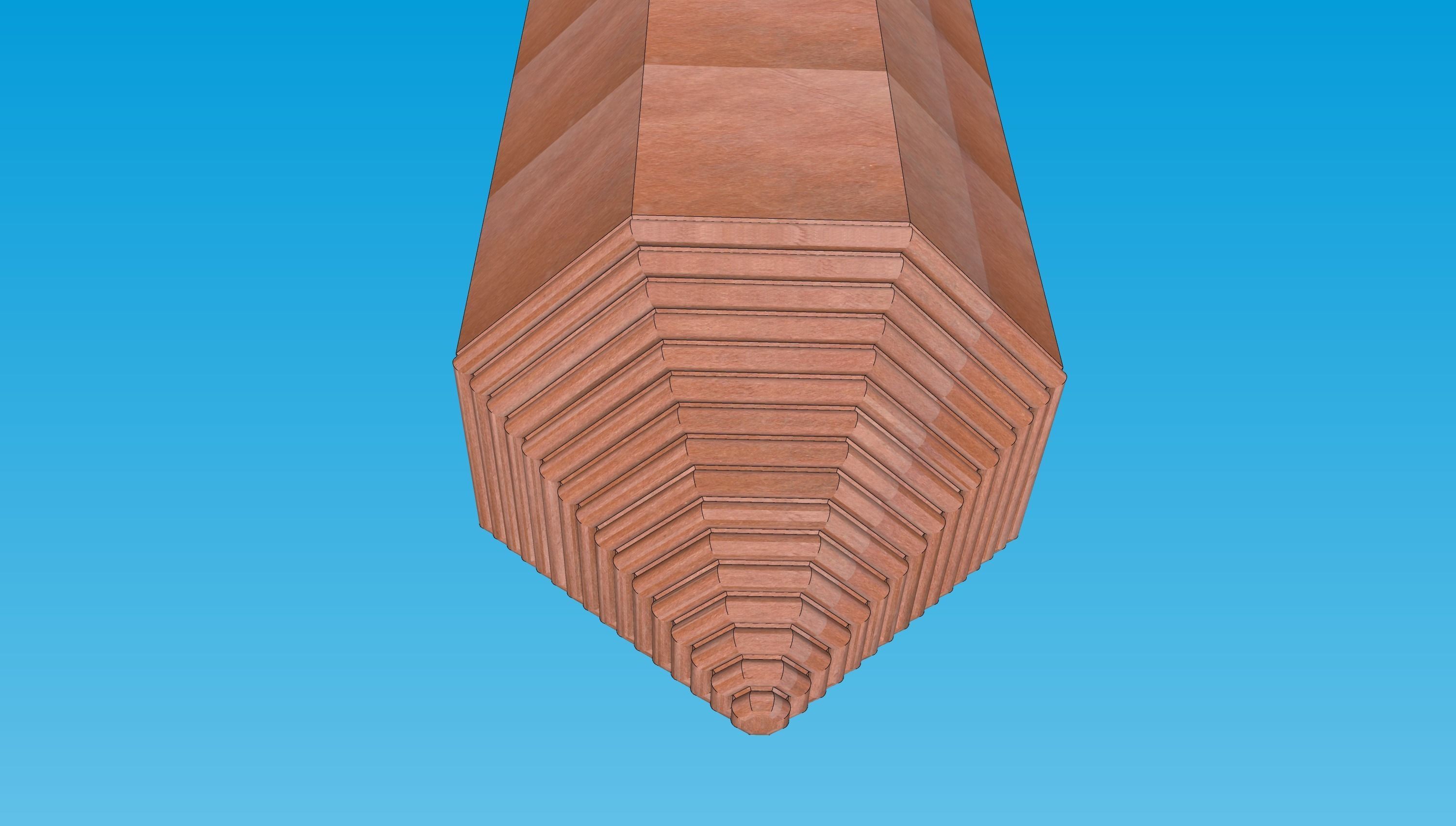 indian minar tower 3D model_3