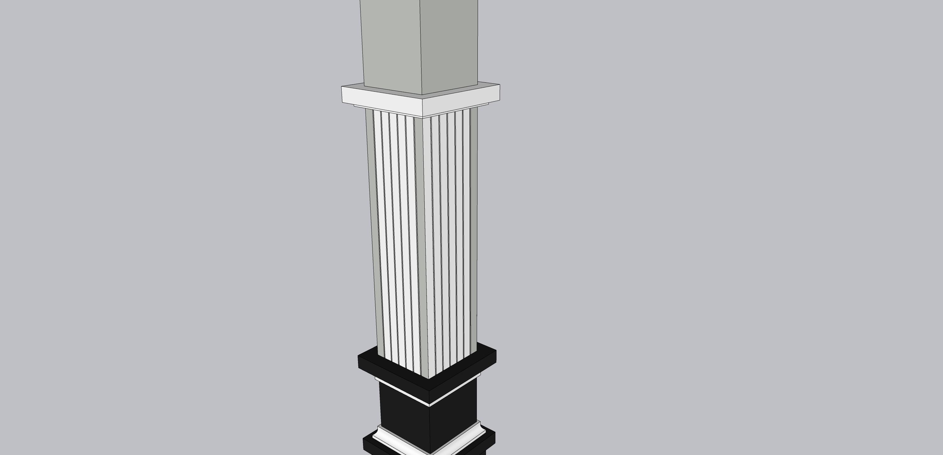 stone piller column 3D model_3