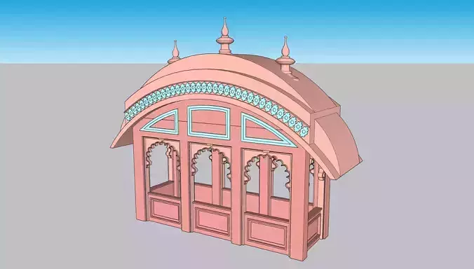 indian jodhpuri stone chatri temple