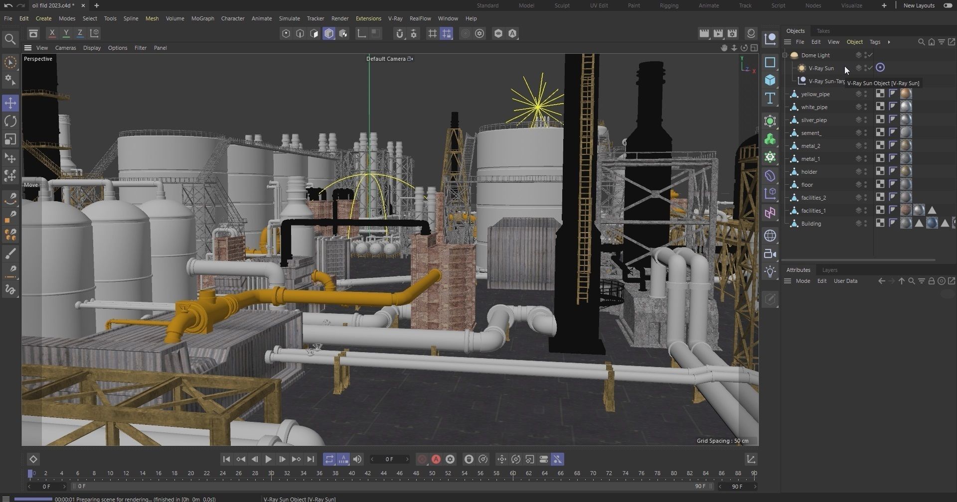 oil factory 3D model_13
