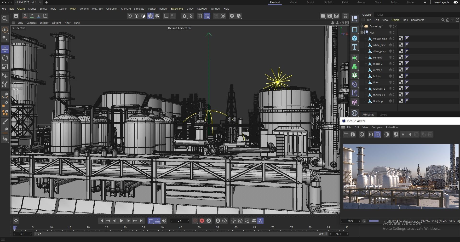 oil factory 3D model_10
