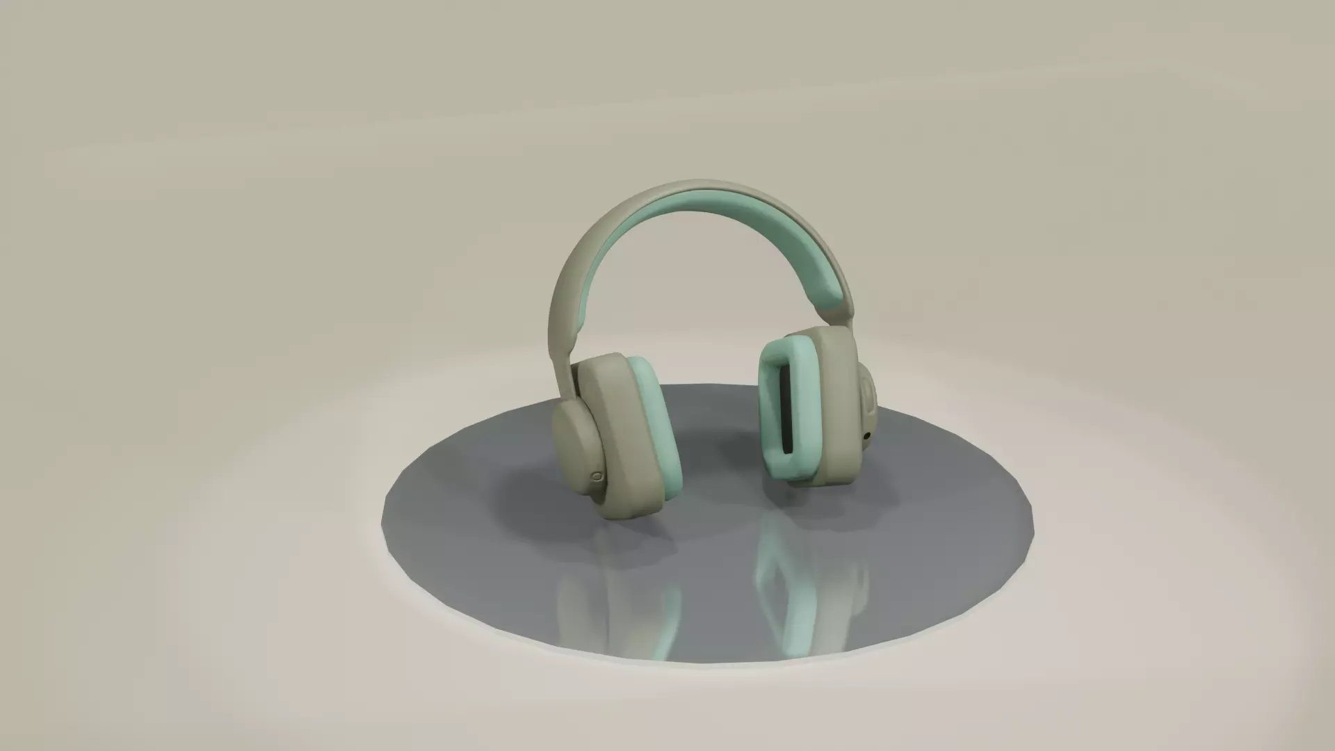3d blender Headphone for my vroid character  Low-poly 3D model_0