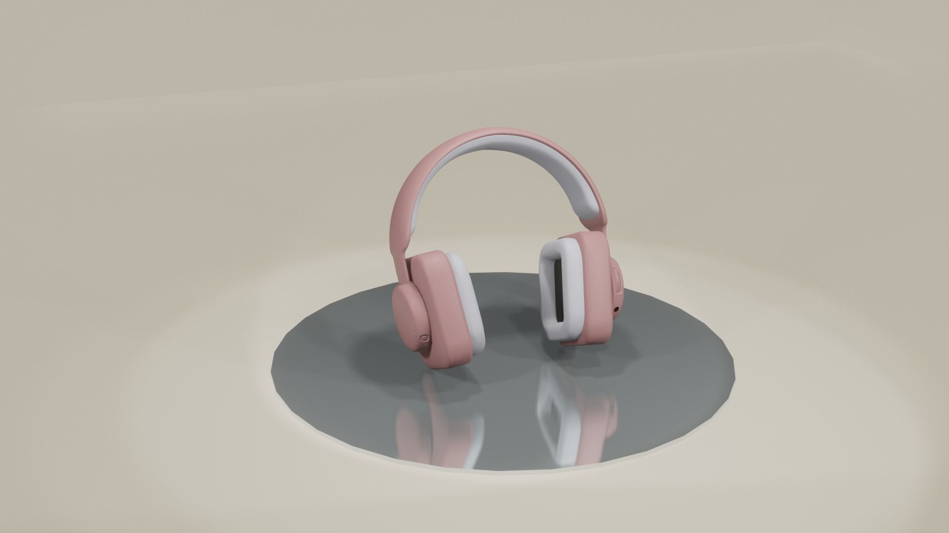 3d blender Headphone for my vroid character  Low-poly 3D model_3
