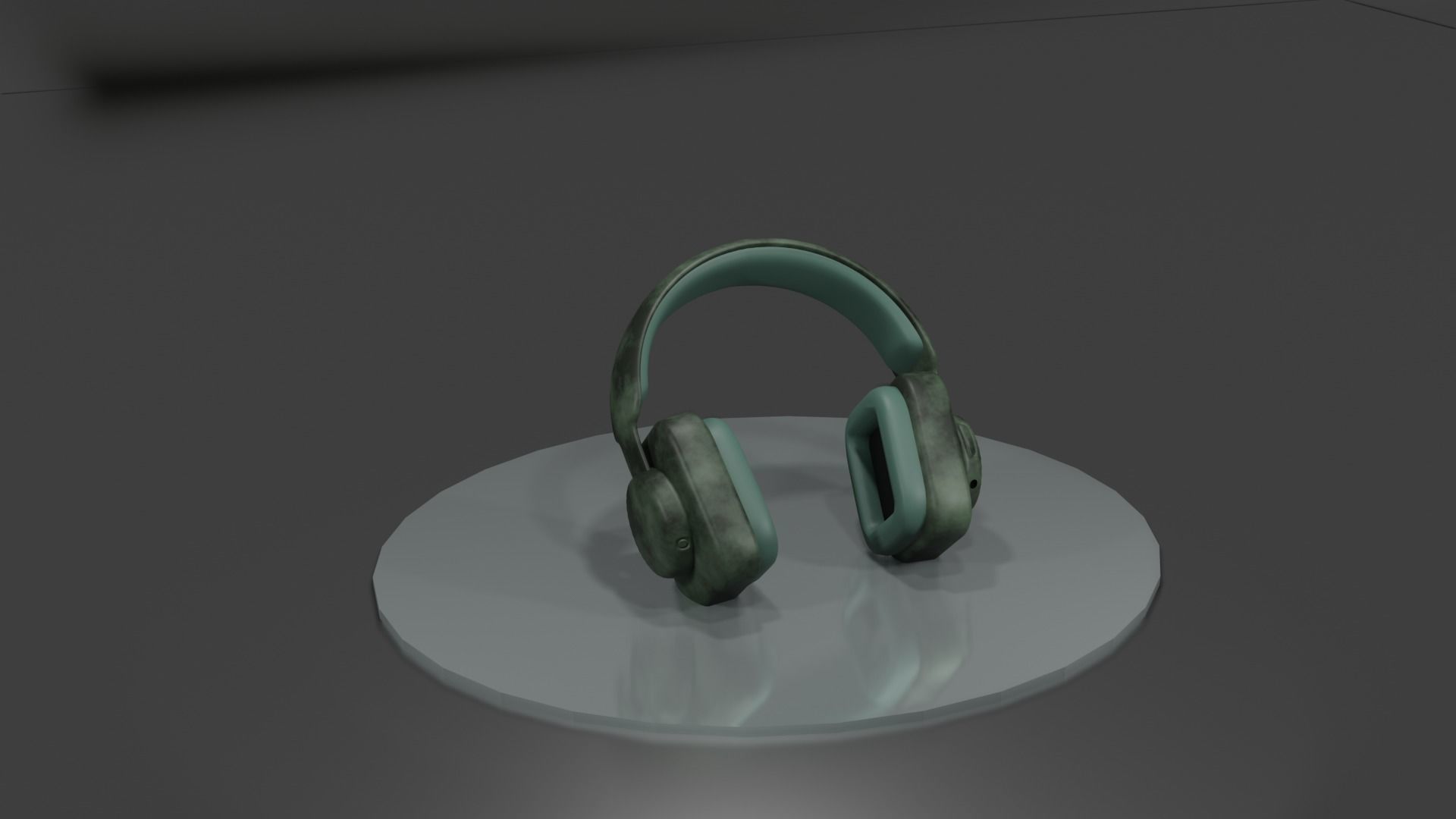 3d blender Headphone for my vroid character  Low-poly 3D model_2
