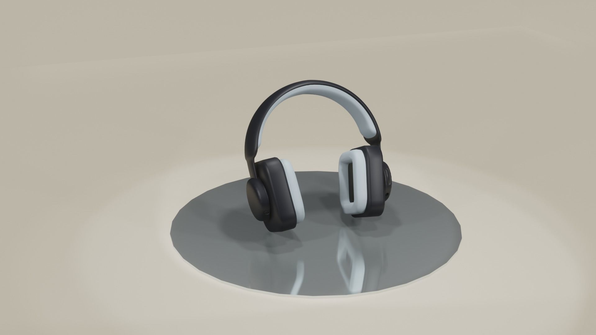 3d blender Headphone for my vroid character  Low-poly 3D model_5