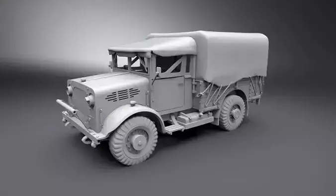 Bedford MWD 15 CWT scale model 3D print model