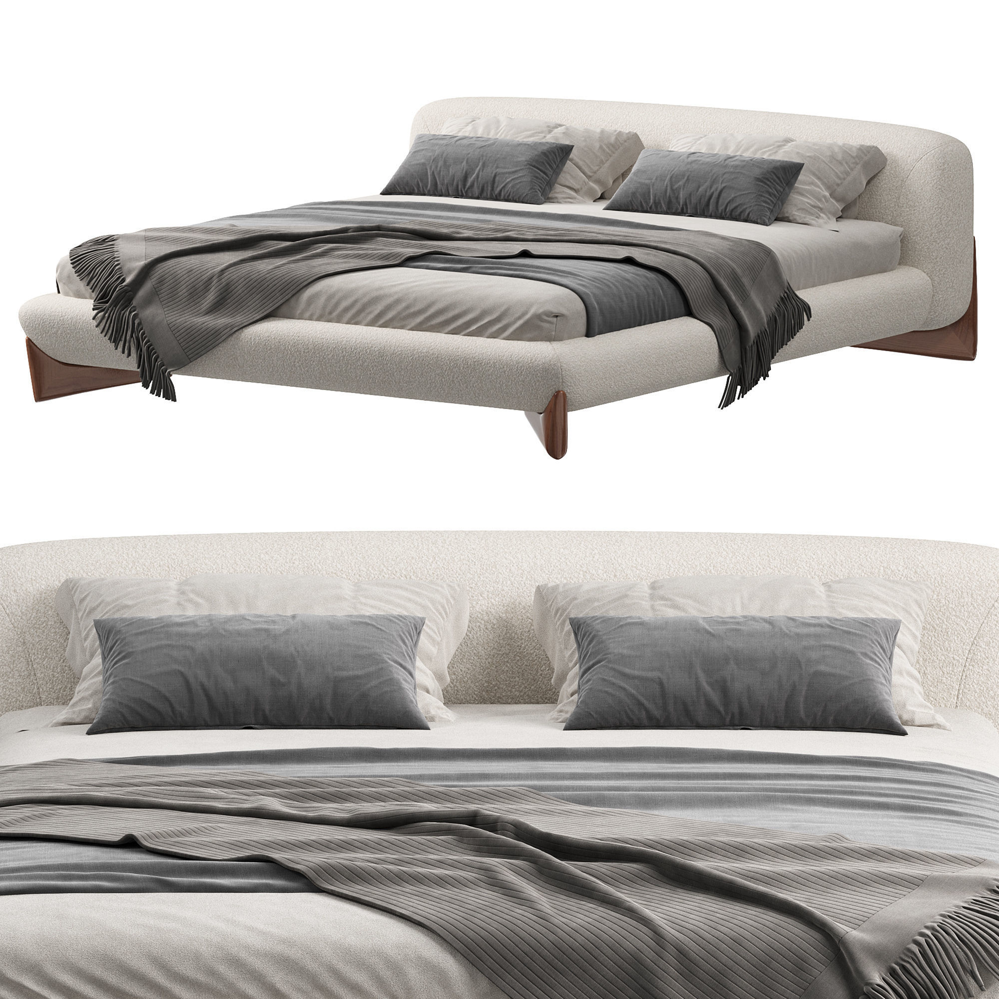 Porada Softbay BED 3D model_2